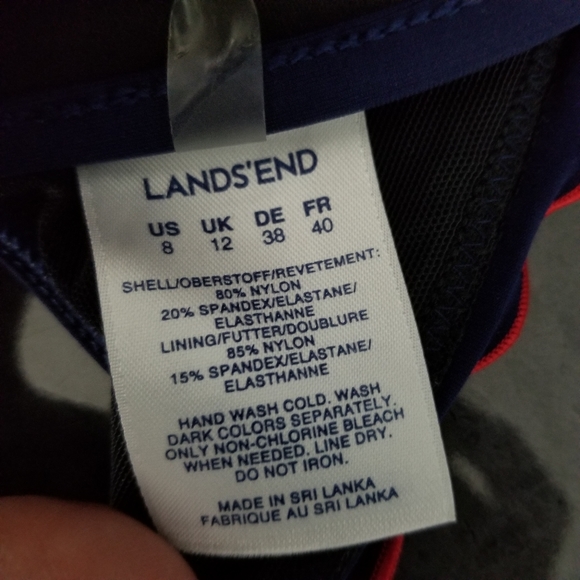 LAND'S END | ruffle & knot detail bikini swim top - Picture 4 of 5